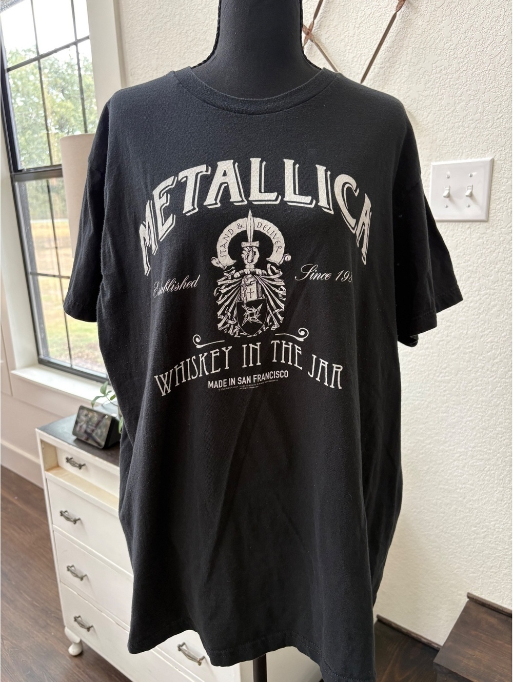 Metallica Whiskey in the Jar Black T Shirt 2X